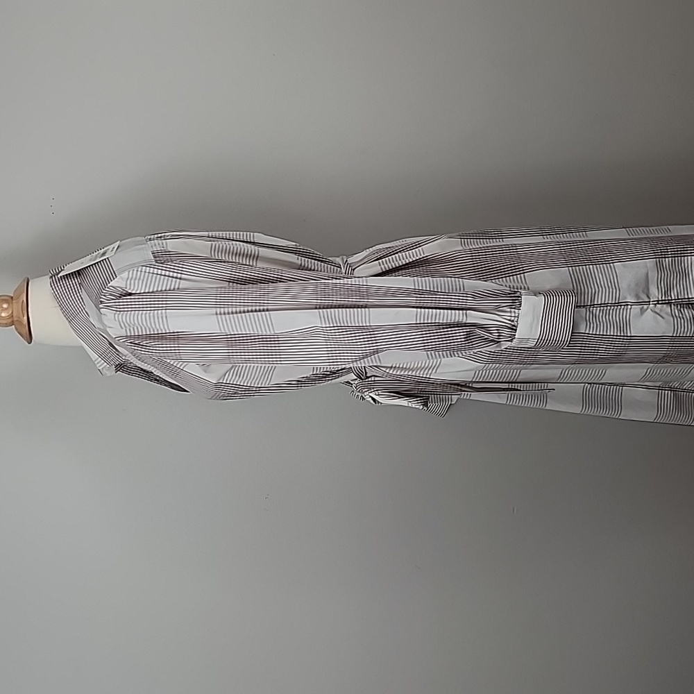 NWT Puff Sleeve Button Down Plaid Dress - Picture 3 of 7